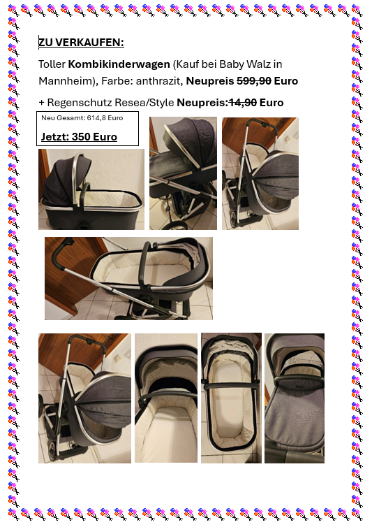 Kinderwagen - sehr gut erhalten